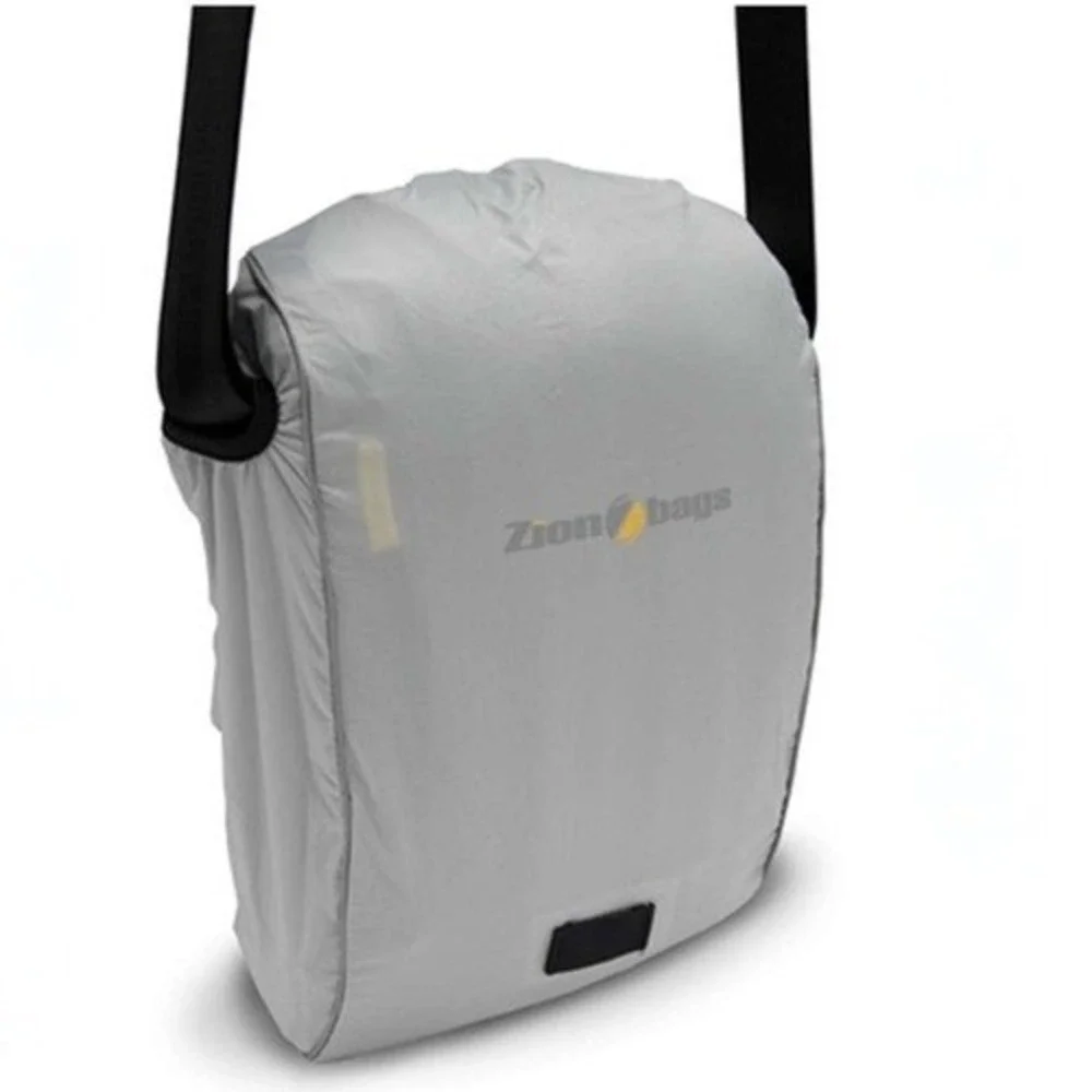 Zion Bags Tract Missionary Messenger Bag Unisex Grey Black Crossbody Rain Cover